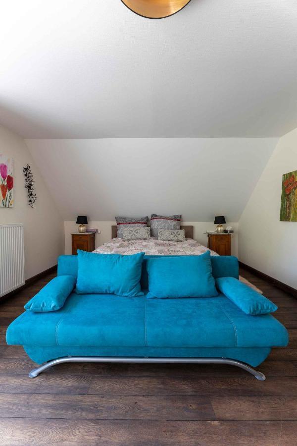 Altes Forsthaus - Ferienwohnung Im Obergeschoss Ormont Dış mekan fotoğraf